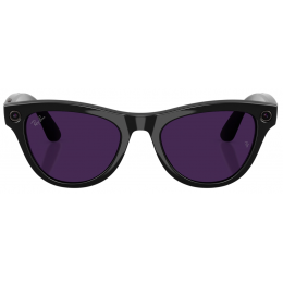 Умные очки Ray-Ban Meta* Skyler Gen 2 Shiny Black, Фотохромные линзы Clear to Amethyst Transitions (RW4014)